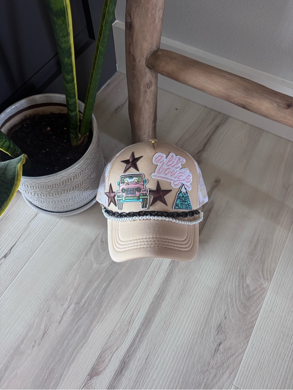 ✨ Handmade Custom Patch Trucker Hat